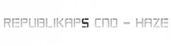 Republikaps Cnd - Haze  Descarca Fonturi Gratis