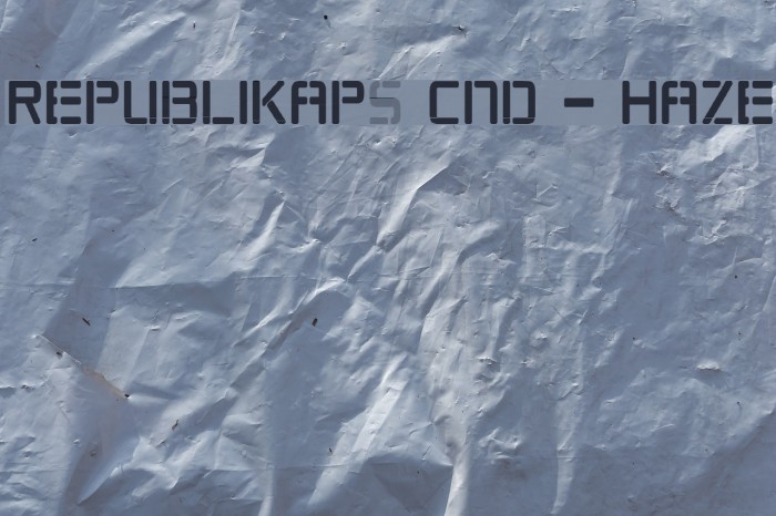 Republikaps Cnd - Haze Font examples