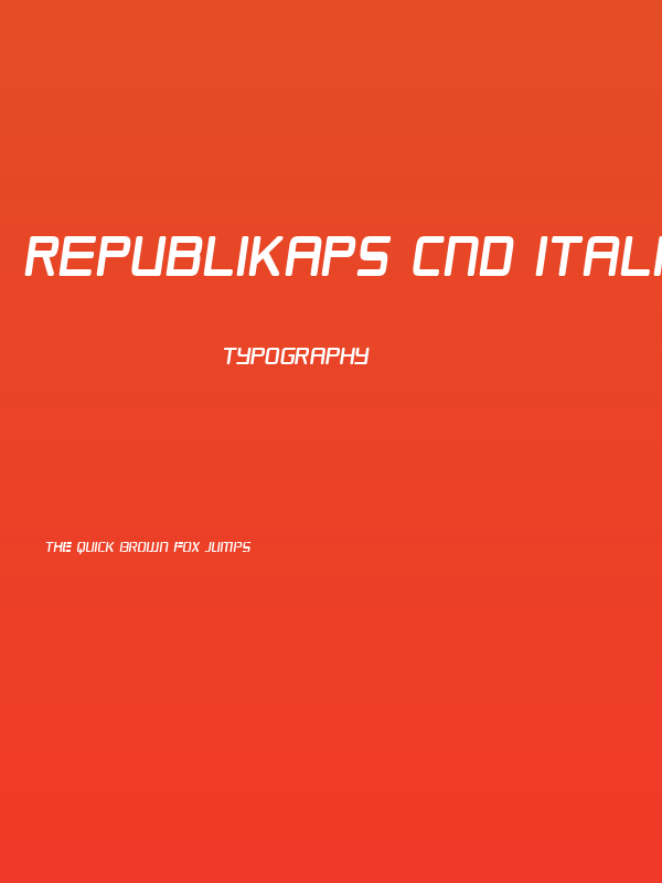 Republikaps Cnd Italic Poster