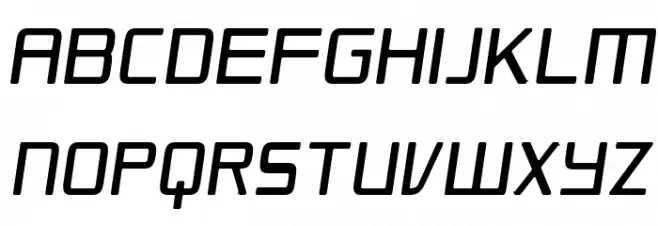 Republikaps Cnd - Light Italic Caratteri MAIUSCOLE