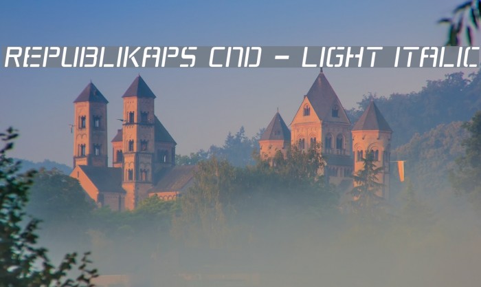 Republikaps Cnd - Light Italic Font examples