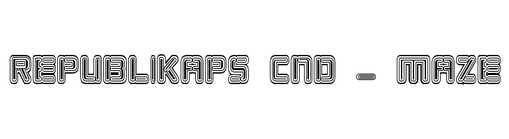 Republikaps Cnd - Maze  Frei Schriftart Herunterladen