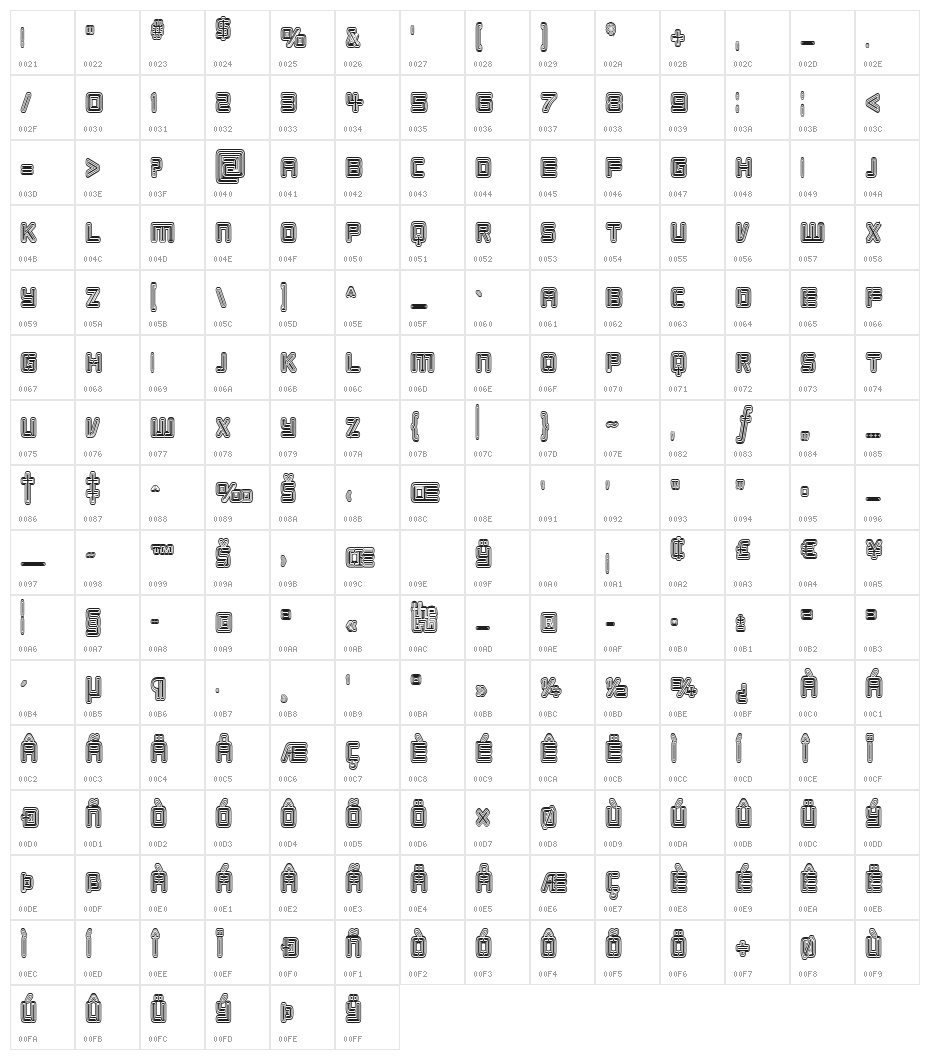 Republikaps Cnd - Maze Character Map