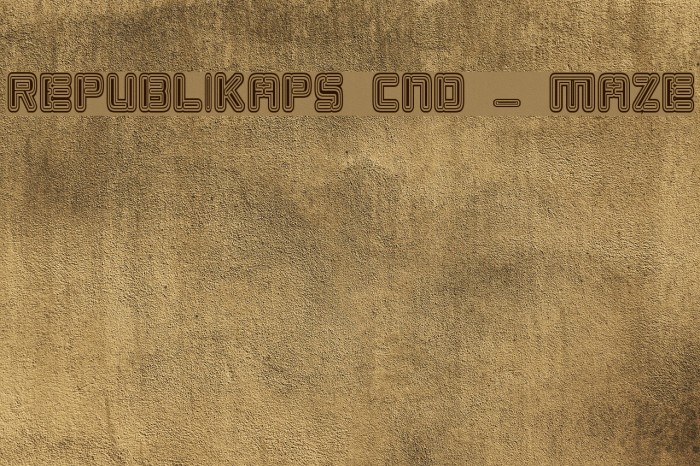 Republikaps Cnd - Maze Example 3