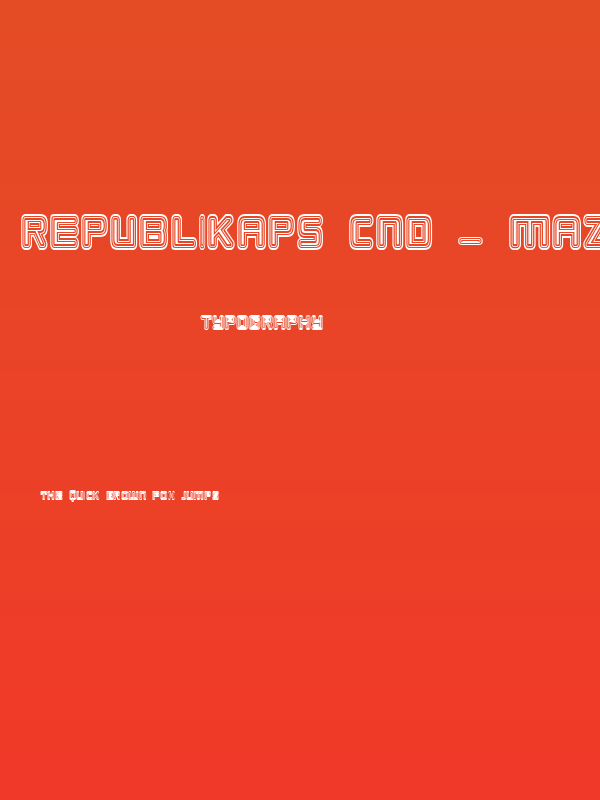 Republikaps Cnd - Maze Poster