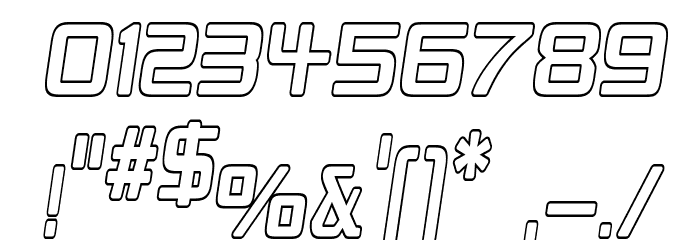 Republikaps Cnd - Outline Italic Font OTHER CHARS
