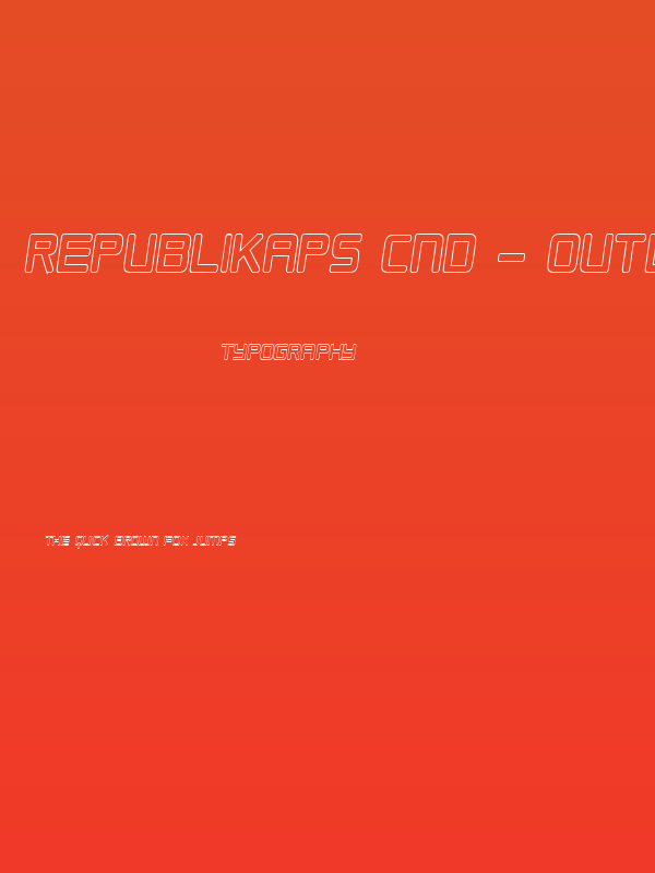 Republikaps Cnd - Outline Italic Poster