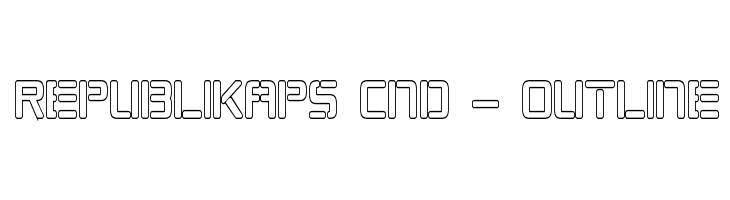 Republikaps Cnd - Outline Font