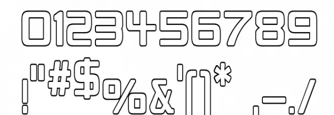 Republikaps Cnd - Outline Font OTHER CHARS