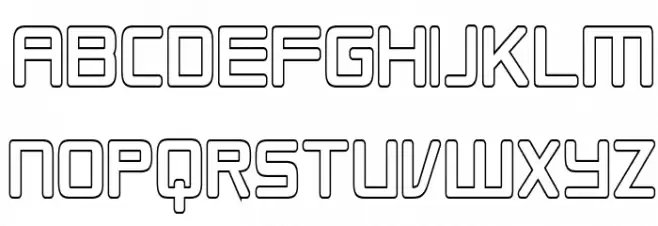 Republikaps Cnd - Outline Шрифта ВЕРХНИЙ