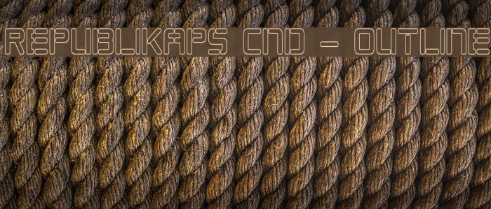 Republikaps Cnd - Outline Font examples