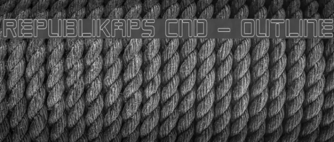 Republikaps Cnd - Outline Font examples