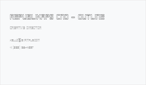 Republikaps Cnd - Outline Business Card