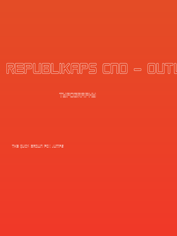 Republikaps Cnd - Outline Poster