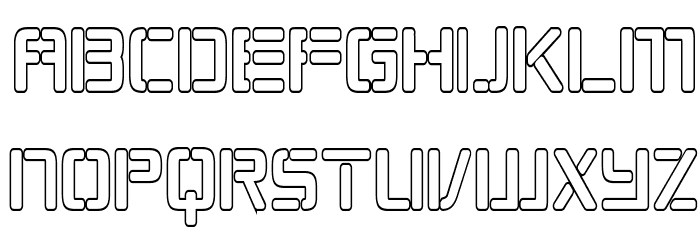 Republikaps Cnd - Outline Font LOWERCASE