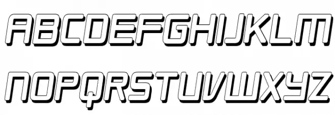 Republikaps Cnd - Shadow Italic フォント 大文字