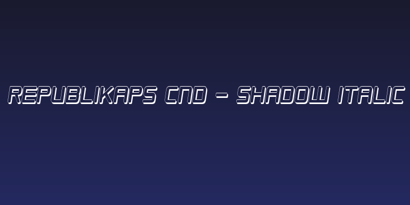 Republikaps Cnd - Shadow Italic Social Header