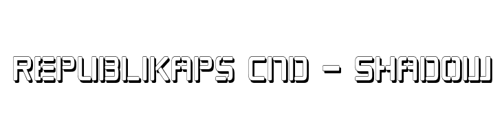 Republikaps Cnd - Shadow Font