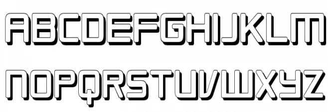 Republikaps Cnd - Shadow Schriftart Groß