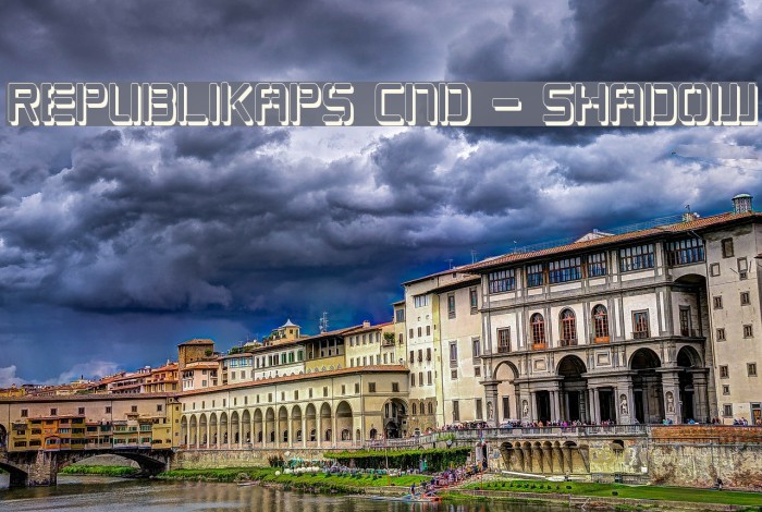 Republikaps Cnd - Shadow Font examples