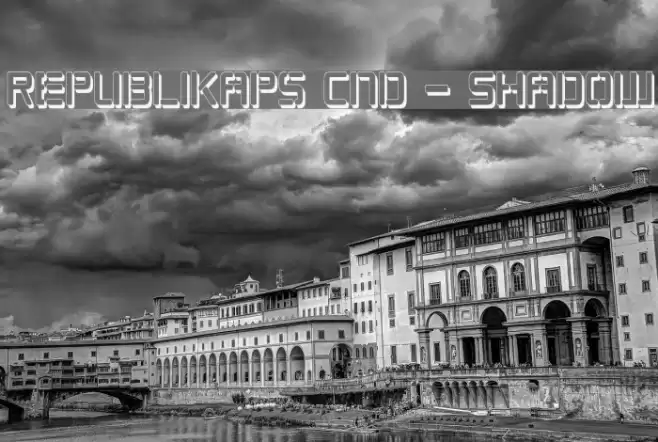 Republikaps Cnd - Shadow Font examples