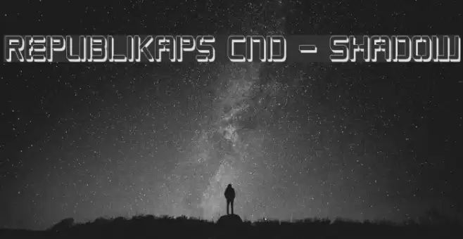 Republikaps Cnd - Shadow Font examples