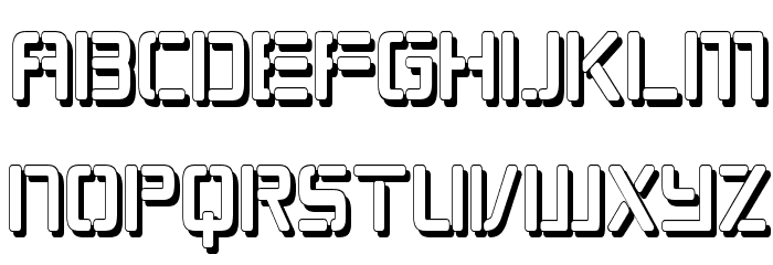 Republikaps Cnd - Shadow Font LOWERCASE