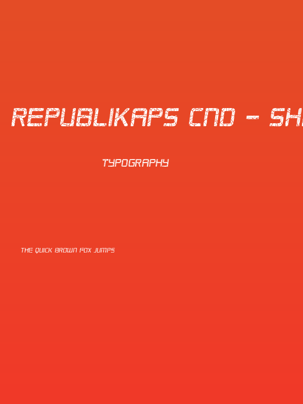Republikaps Cnd - Shatter Italic Poster