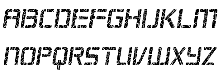 Republikaps Cnd - Shatter Italic Font LOWERCASE