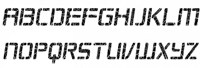 Republikaps Cnd - Shatter Italic Шрифта строчной