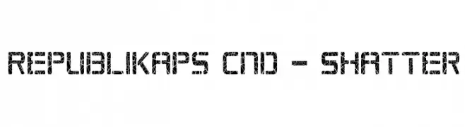 Republikaps Cnd - Shatter  Frei Schriftart Herunterladen