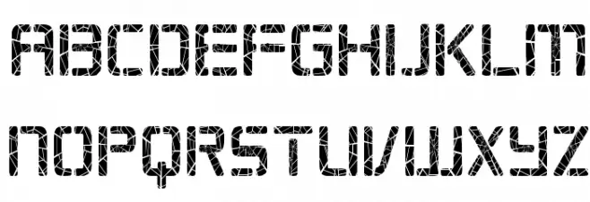 Republikaps Cnd - Shatter Schriftart Kleinbuchstaben