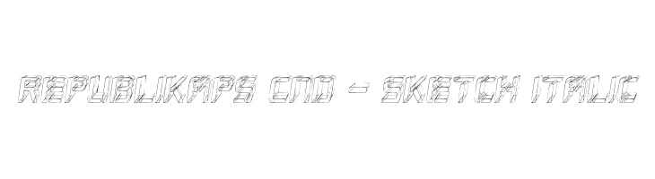 Republikaps Cnd - Sketch Italic Font