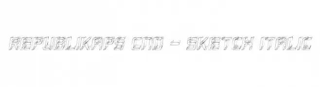 Republikaps Cnd - Sketch Italic  Frei Schriftart Herunterladen