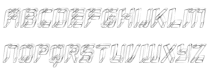 Republikaps Cnd - Sketch Italic Font LOWERCASE