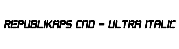 Republikaps Cnd - Ultra Italic Font