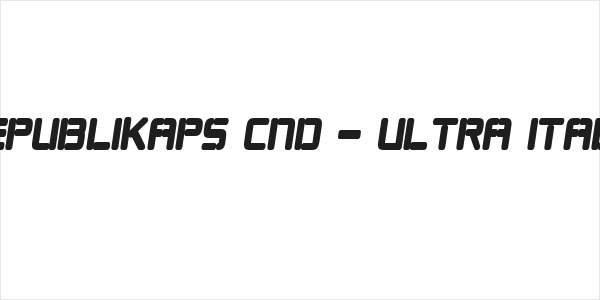 Republikaps Cnd - Ultra Italic Logo