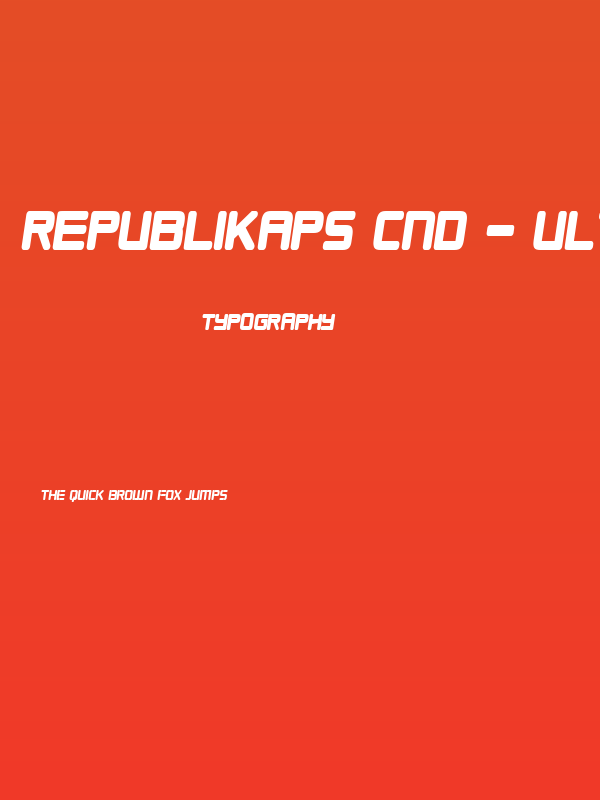 Republikaps Cnd - Ultra Italic Poster