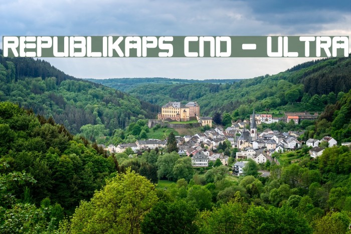 Republikaps Cnd - Ultra Шрифта examples