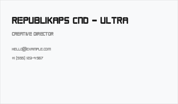 Republikaps Cnd - Ultra Business Card