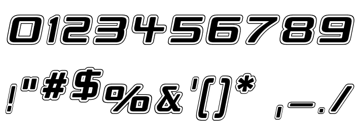 Republikaps - College Italic Font OTHER CHARS