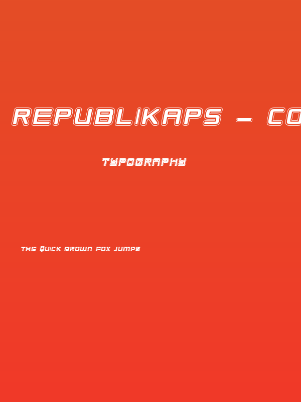 Republikaps - College Italic Poster