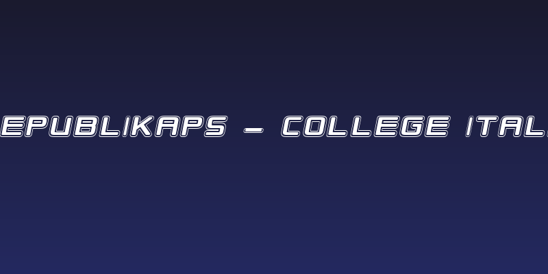 Republikaps - College Italic Social Header