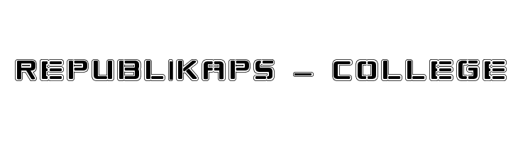 Republikaps - College  フリーフォントのダウンロード