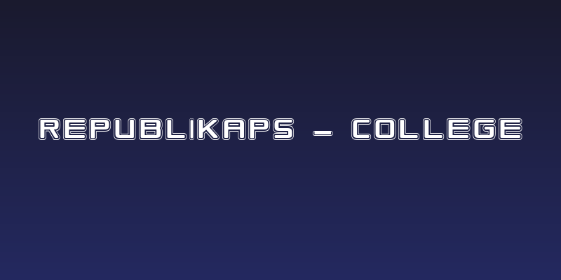 Republikaps - College Social Header