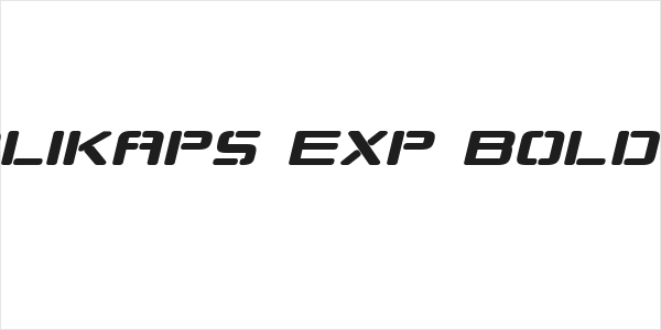 Republikaps Exp Bold Italic Logo