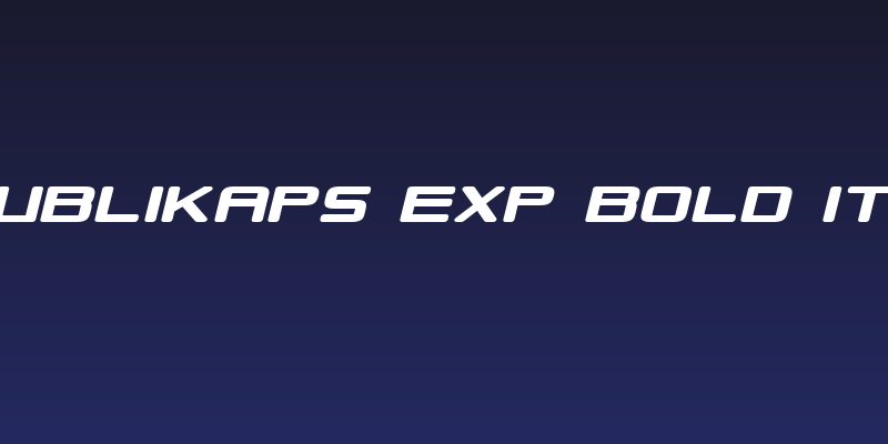 Republikaps Exp Bold Italic Social Header