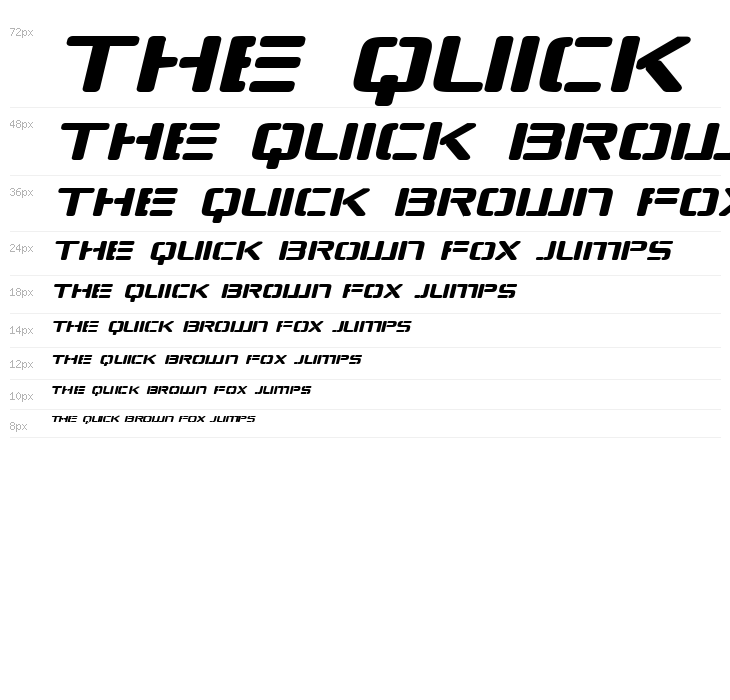 Republikaps Exp Bold Italic Waterfall