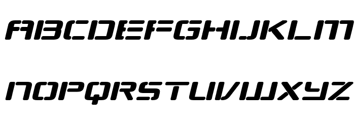 Republikaps Exp Bold Italic Font LOWERCASE