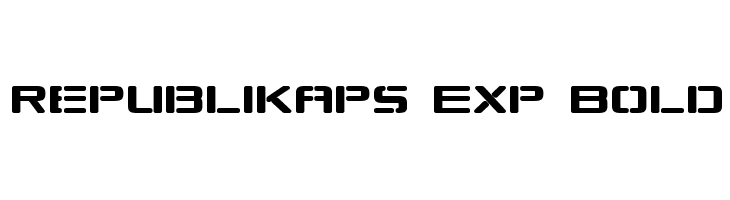 Republikaps Exp Bold Font